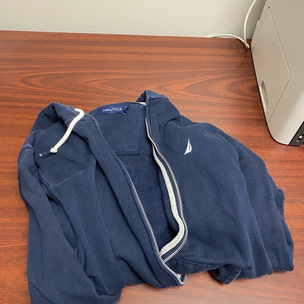 Nautica Dark Blue Zip-Up Jacket
